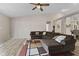Spacious living room boasts a large sectional sofa and stylish geometric rug at 3311 Stoddard Pl, Indianapolis, IN 46217