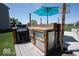 Stylish outdoor kitchen with a built-in grill, prep area, and ample counter space at 3311 Stoddard Pl, Indianapolis, IN 46217