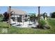 A backyard patio offers a fire pit and seating, ideal for outdoor gatherings and relaxation at 3311 Stoddard Pl, Indianapolis, IN 46217