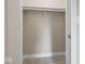 Bright closet features a shelf and a rod for hanging clothing at 403 Fox Ridge Ct, Shelbyville, IN 46176