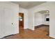 Open-concept living room with views to the kitchen, creating an inviting space for relaxation and entertaining guests at 4941 Mathews Ave, Indianapolis, IN 46227