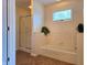 Bathroom with a shower stall and bathtub at 515 E Hoover Dr, Nineveh, IN 46164
