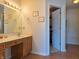 Bathroom vanity offers ample storage space at 515 E Hoover Dr, Nineveh, IN 46164