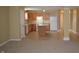 Open-concept kitchen featuring an island, and new appliances at 5708 Outer Bank Rd, Indianapolis, IN 46239