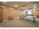 Spacious finished basement area featuring rec area, and recessed lighting at 6270 Lancaster Pl, Zionsville, IN 46077