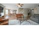 Open-concept layout connecting the living room, kitchen, and dining area for easy entertaining at 6270 Lancaster Pl, Zionsville, IN 46077