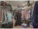 Walk-in closet featuring shelving with clothing, shoes, and other items at 6270 Lancaster Pl, Zionsville, IN 46077