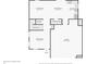 Main level floor plan showing the kitchen, living room, dining room, and garage at 6540 Mccreery Ct, Indianapolis, IN 46221