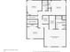 Second level floor plan featuring the main bedroom, bedrooms, bathrooms, and laundry at 6540 Mccreery Ct, Indianapolis, IN 46221