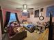 Bright bedroom with playful decor, two twin beds, and ample space for personalization at 7814 Crooked Meadows Dr, Indianapolis, IN 46268
