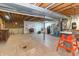 Unfinished basement with exposed ductwork, utility connections, and space for laundry and storage or hobbies at 8292 E 100 S, Greenfield, IN 46140