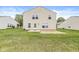 Spacious backyard with ample green space, perfect for outdoor enjoyment and entertaining, with a clean home exterior at 8910 Youngs Creek Ln, Indianapolis, IN 46113