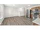 Eat-in kitchen featuring stainless steel appliances and wood cabinets at 8910 Youngs Creek Ln, Indianapolis, IN 46113
