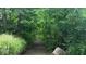 Peaceful walking trail surrounded by lush trees and greenery at 9653 Woodsong Way, Indianapolis, IN 46229