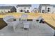 Outdoor patio features seating, creating ideal spot for relaxation and entertainment at 9928 Deep Royal Way, Indianapolis, IN 46239