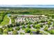 Aerial view showcasing local schools, neighborhood homes, and community landscape at 10882 Camden Ct, Fishers, IN 46038