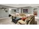 Basement area with comfortable seating and stylish decor at 10882 Camden Ct, Fishers, IN 46038