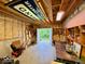 Unfinished basement featuring a workbench and an outdoor exit at 1544 Olive Branch Cir, Greenwood, IN 46143