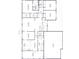 First floor plan showcasing the layout including living room, kitchen and bedrooms at 1544 Olive Branch Cir, Greenwood, IN 46143