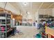Spacious garage featuring lots of bikes and high ceilings, perfect for extra storage at 16264 Red Clover Ln, Noblesville, IN 46062