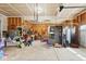 Well-organized garage space with ample storage and a variety of tools and equipment at 16264 Red Clover Ln, Noblesville, IN 46062