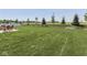 Backyard with lawn space, landscaping, and patio set at 192 Bluestem Ln, Whiteland, IN 46184