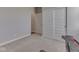 Cozy bedroom with carpet floors and a closet at 192 Bluestem Ln, Whiteland, IN 46184