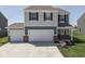 Beautiful home with a two-car garage and well-manicured lawn at 192 Bluestem Ln, Whiteland, IN 46184