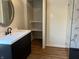 Bathroom featuring a new vanity, ample storage, and modern fixtures at 223 E Fordice St, Lebanon, IN 46052