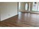 Bright living room features lots of natural light and modern flooring at 223 E Fordice St, Lebanon, IN 46052