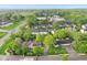 Overhead view of the residential area showcasing the community's layout, landscaping, and proximity to local amenities at 2430 Spring Hill Ct, Indianapolis, IN 46268