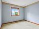 Standard bedroom with one window and wall-to-wall carpet and a decorative border at 2430 Spring Hill Ct, Indianapolis, IN 46268