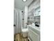 Renovated bathroom featuring modern fixtures and a stylish vanity at 2431 Timbercrest Dr, Columbus, IN 47203
