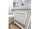 Bathroom with new vanity, fixtures and finishes at 2431 Timbercrest Dr, Columbus, IN 47203
