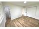 Bedroom with new flooring, a closet, and an ensuite bathroom at 2431 Timbercrest Dr, Columbus, IN 47203