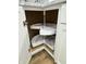 Unique Lazy Susan cabinet with rotating shelving for maximum accessibility at 2431 Timbercrest Dr, Columbus, IN 47203