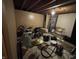 Spacious basement area featuring exposed beams offering potential for customization at 3232 St Jude Dr, Indianapolis, IN 46227