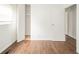 Bedroom with wood flooring and two doors at 3846 Alsace Pl, Indianapolis, IN 46226