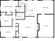 Detailed floor plan of the home showcasing the layout of bedrooms, bathrooms, living spaces, and kitchen at 3846 Alsace Pl, Indianapolis, IN 46226