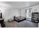 Bright bedroom featuring a playful decor with a modern window at 4080 S London Dr, Martinsville, IN 46151