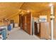 View of finished attic with wood ceilings and sauna at 4619 Allen Dr, Carmel, IN 46033