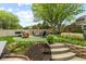 Cozy backyard features a fire pit and comfortable seating, ideal for gatherings and relaxation at 4619 Allen Dr, Carmel, IN 46033