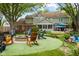 Spacious backyard with a fire pit area, perfect for outdoor entertaining and relaxation at 4619 Allen Dr, Carmel, IN 46033