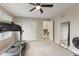 Bedroom featuring a treadmill and a large mirror at 4619 Allen Dr, Carmel, IN 46033