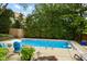 Inviting backyard pool with manicured landscaping and comfortable seating, perfect for relaxation at 4619 Allen Dr, Carmel, IN 46033