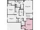 Second floor layout showing bedrooms, bathrooms and laundry room at 4753 E Shadowbrook Dr, Camby, IN 46113