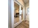 Home office enclosed with glass panel doors at 6040 Bluecrest Dr, Brownsburg, IN 46234