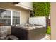 Relax in this backyard hot tub, a perfect escape for unwinding after a long day at 6096 E Conestoga Trl, Columbus, IN 47203