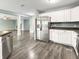 Bright and airy kitchen with stainless steel appliances and plenty of counter space at 625 Streamside Dr, Greenfield, IN 46140