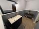 Stylish bathroom featuring beadboard walls, an undermount sink and a dark-stained vanity at 7140 N Michigan Rd, Fairland, IN 46126